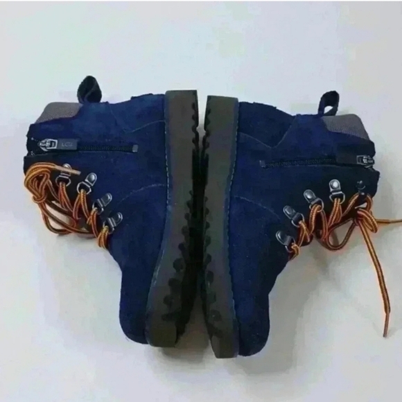 UGG Blue Boots with Cream Interior - Picture 7 of 14